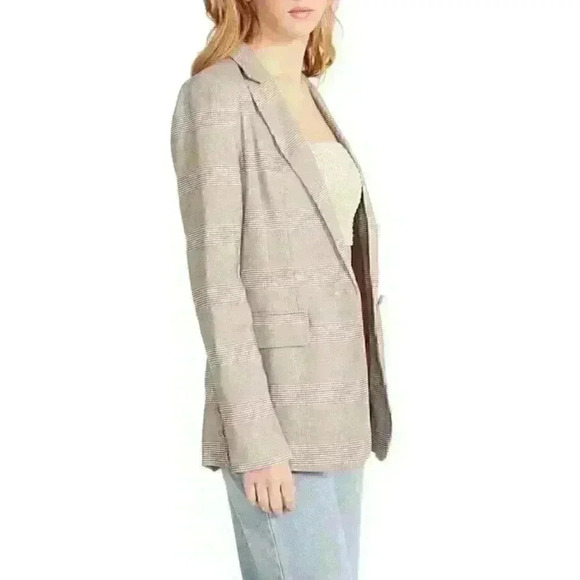 NEW! Steve Madden Women's S Harlow Houndstooth Plaid Blazer NWT $99 - Picture 4 of 5